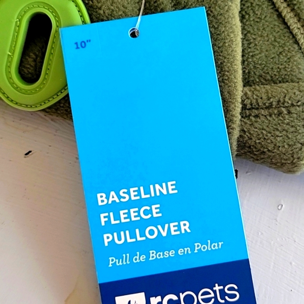 Baseline Fleece Pullover size 10" olive green